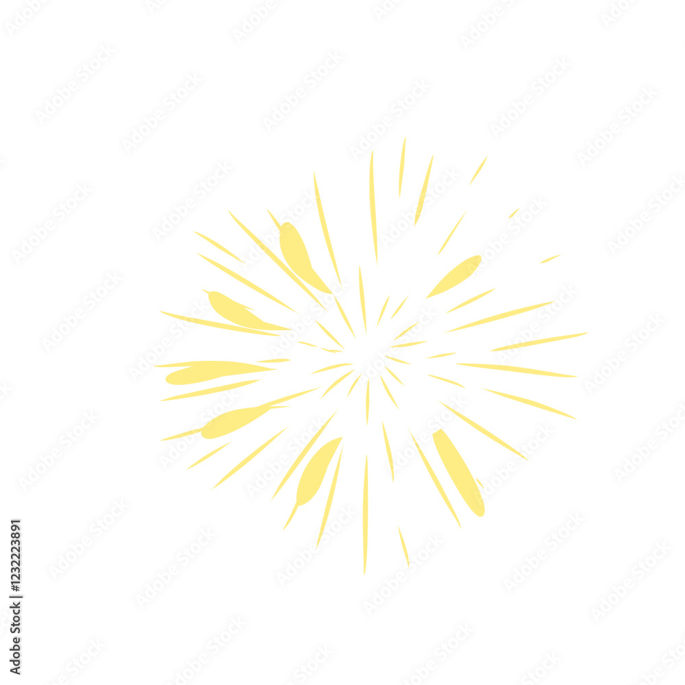Obraz premium fireworks vector new year