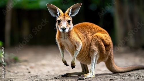 Majestic Red Kangaroo in its natural habitat, a powerful symbol of Australian wildlife.