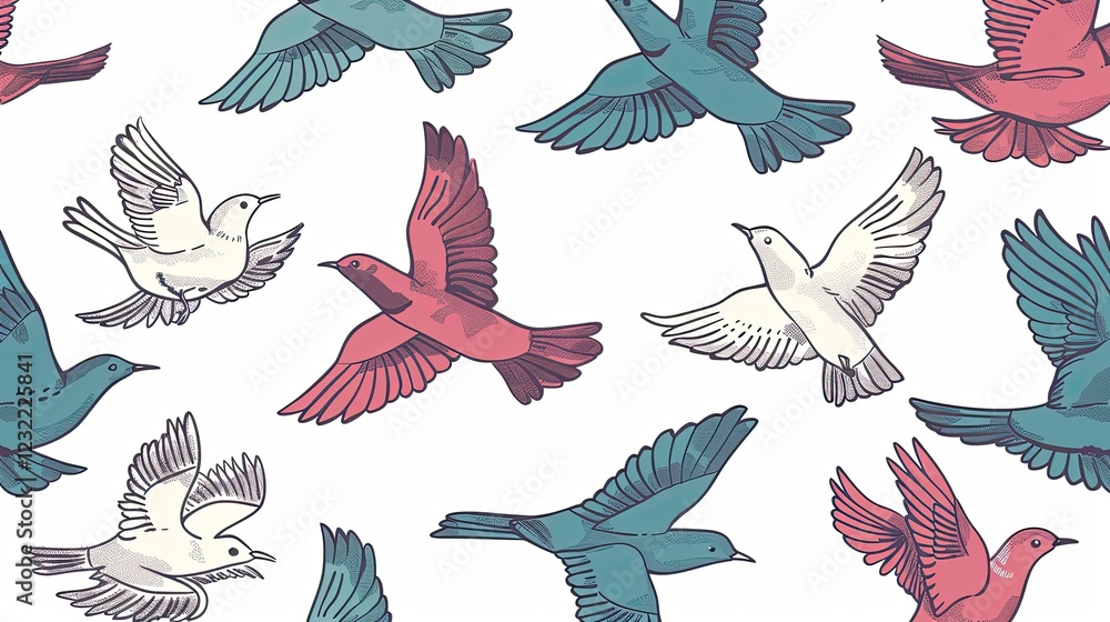 Obraz premium Abstract seamless pattern