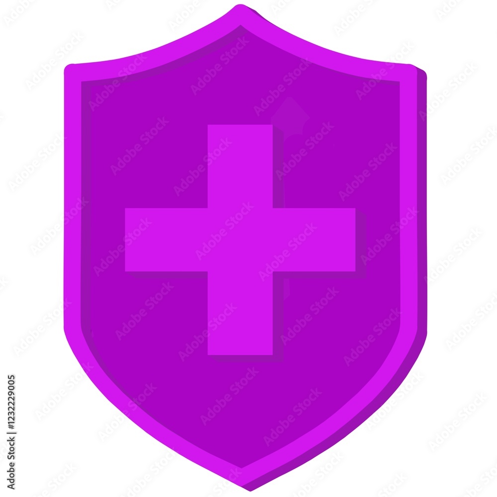 Obraz premium Cross, plus, shield, cross sign, plus icon, shield plus, cross icon, plus sign, shield, antibody icon, healty, medical, icon, element, care, health, sign, 3d, png, first aid kit icon, first aid icon