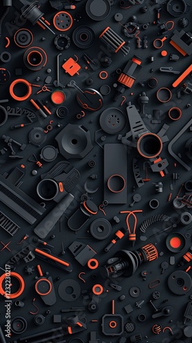 Abstract seamless pattern