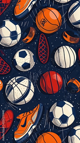 Abstract seamless pattern