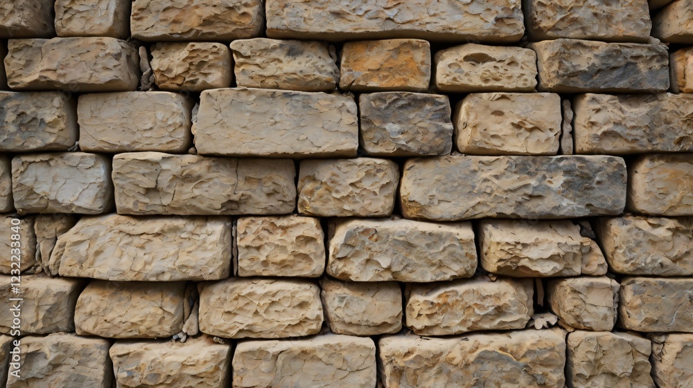 Fototapeta premium Layered stone masonry