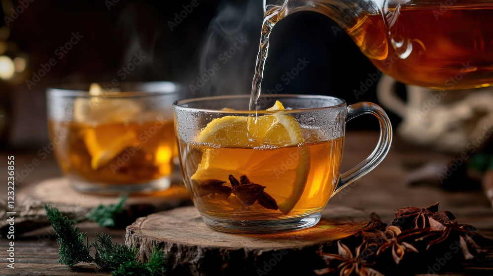Steaming Hot Toddy with Lemon and Star Anise Steaming Hot Toddy with Lemon and Star Anise
