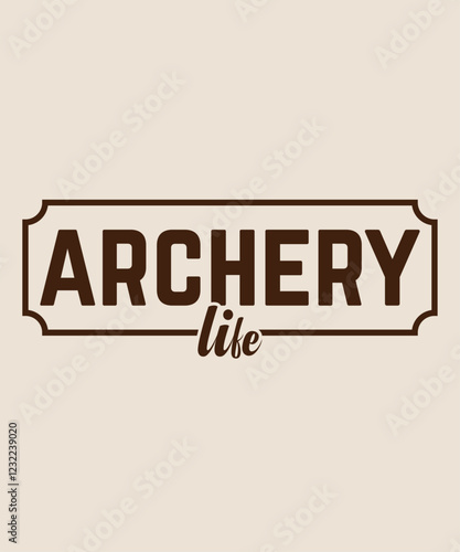  archery life graphic design