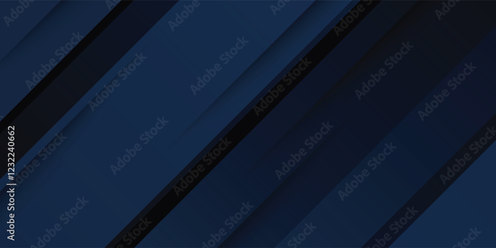 Fototapeta premium Abstract polygonal pattern luxury dark blue background modern abstract arts