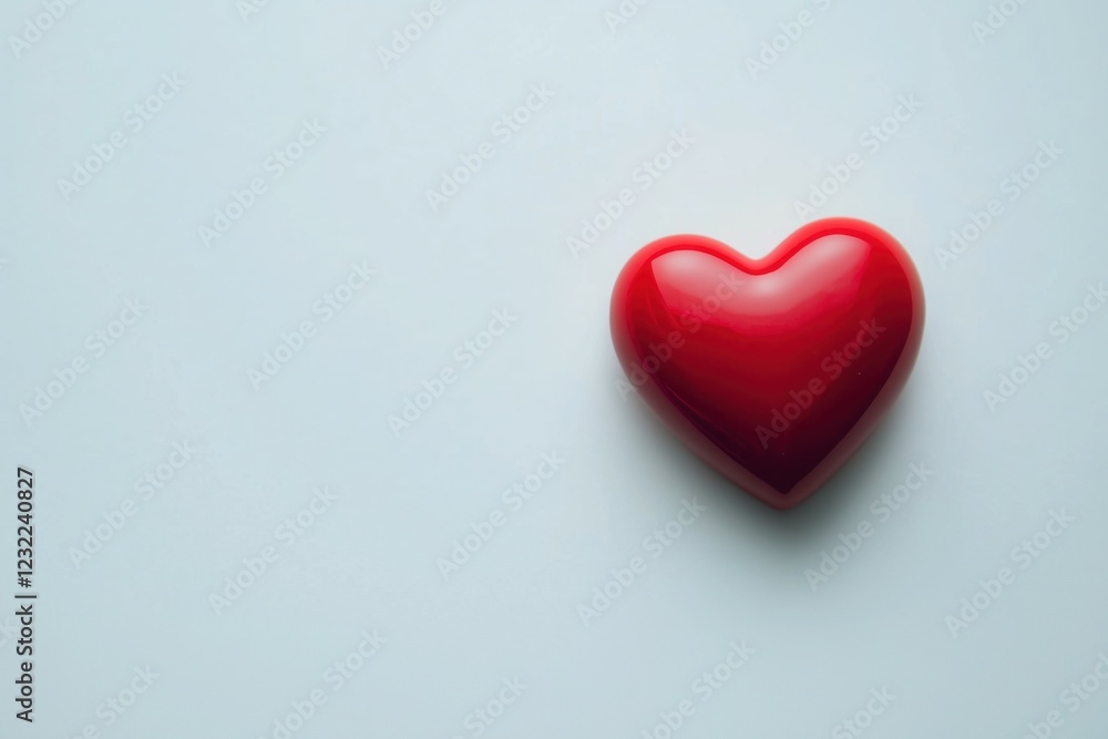 A simple red heart, perfectly centered on a clean white background. A simple red heart, perfectly centered on a clean white background.