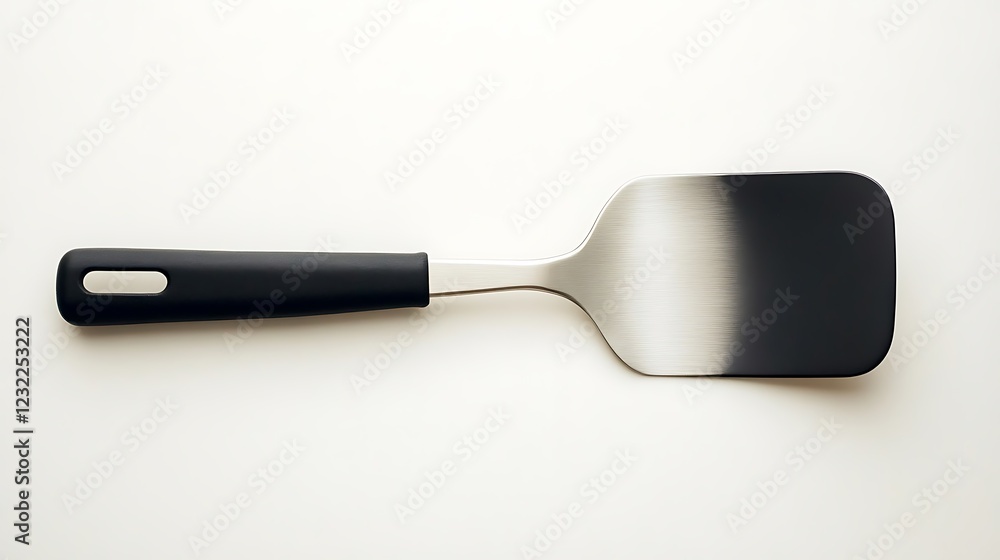 a black and silver spatula a black and silver spatula