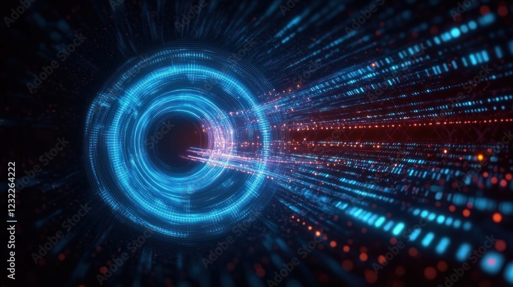 Big Data Analysis AI Technology Machine Learning Deep Learning Data Science Automation Cyberpunk Vortex Illustration Big Data Analysis AI Technology Machine Learning Deep Learning Data Science Automation Cyberpunk Vortex Illustration