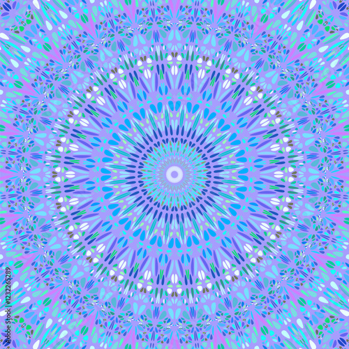 Geometrical abstract gemstone mosaic pattern mandala background