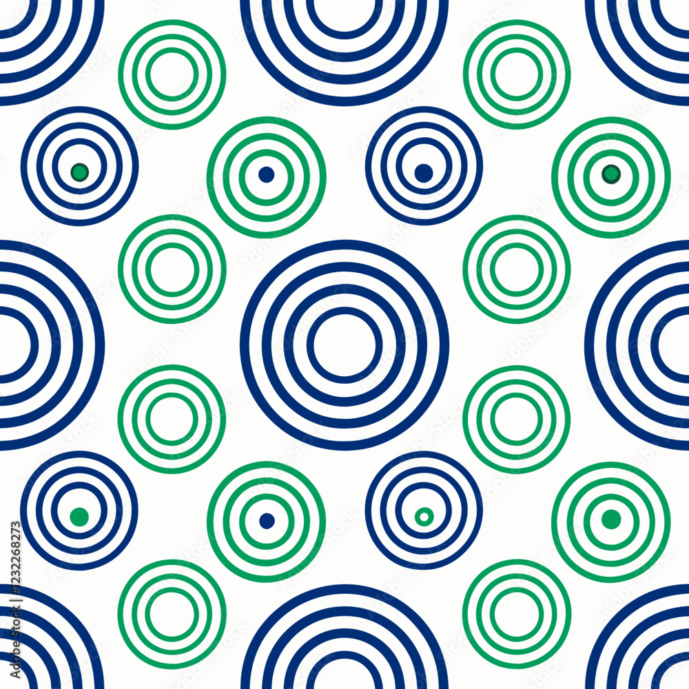Crear estampado con circulos de varios grosores Crear estampado con circulos de varios grosores