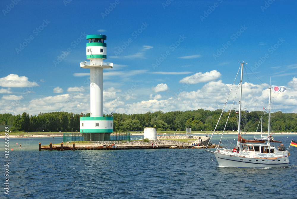 Friedrichsort lighthouse in the Kiel Fjord - 485 Friedrichsort lighthouse in the Kiel Fjord - 485