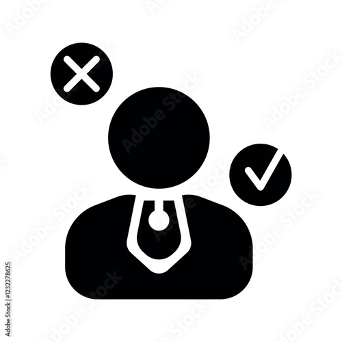 Business decision making confusion icon	