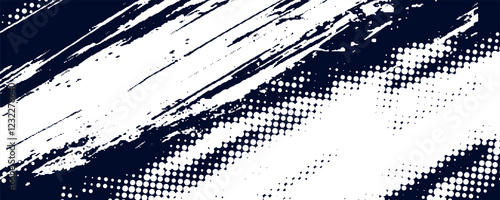 Dots halftone white blue gradient color pattern grunge texture background. Dots pop art comic sports style