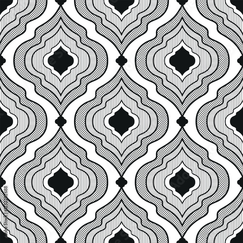 Vector seamless geometric simple monochrome pattern with black rhombuses, For textiles, wallpaper and packaging. Transparent background