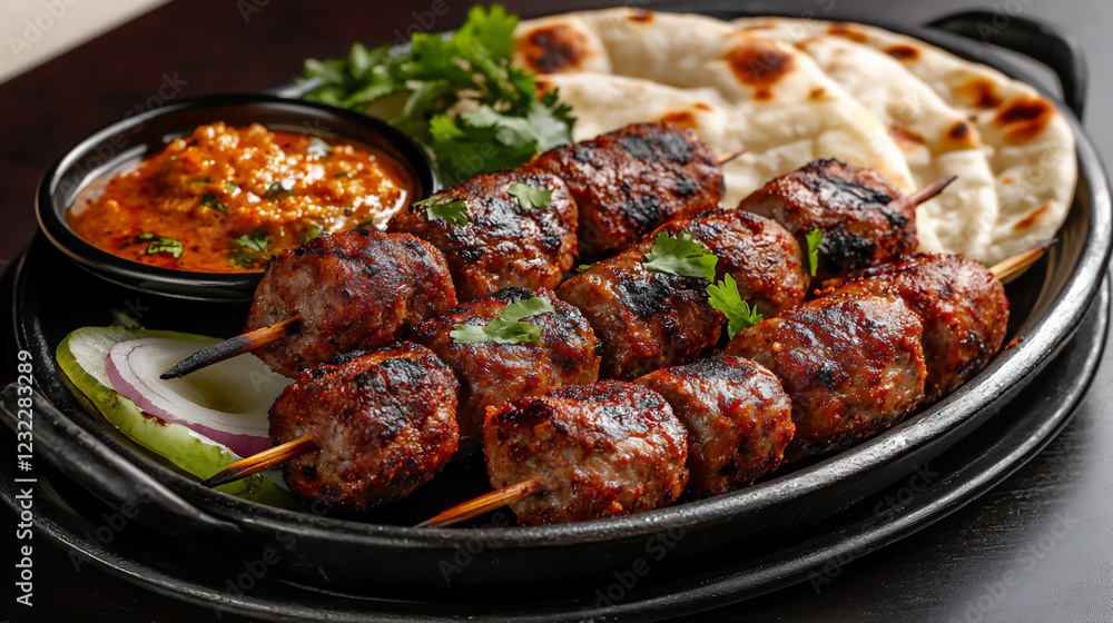  seekh kebabs plate