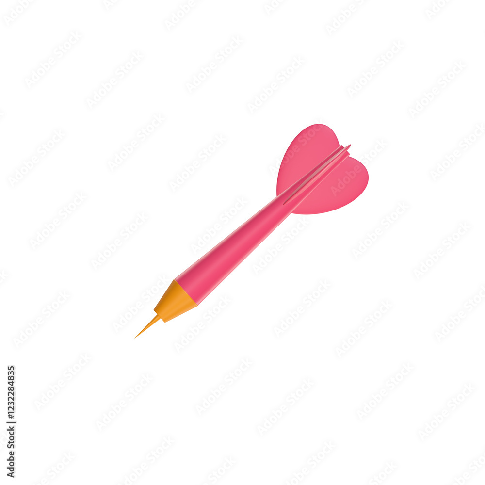 dart on white background dart on white background