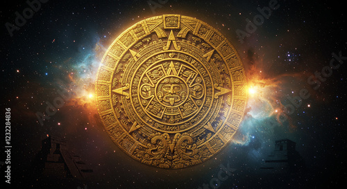 Tzolk’in Maya Symbol Celestial Exploration & Ancient Mysticism photo