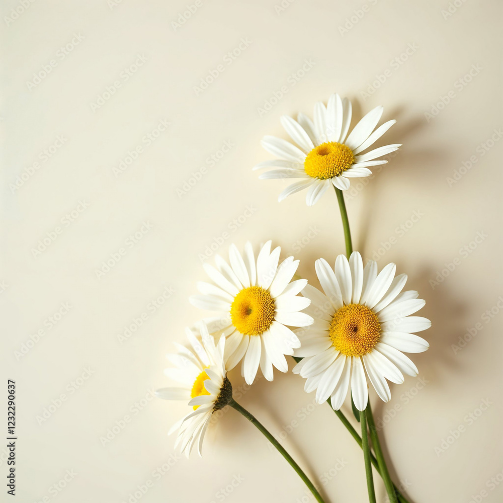 Bouquet of daisies in a glass vase Bouquet of daisies in a glass vase