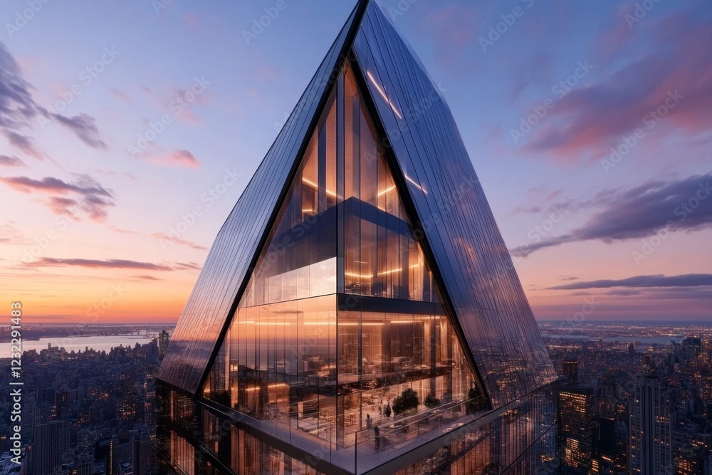 Obraz premium A historic monument rising above a bustling modern cityscape, with its timeless design capturing attention