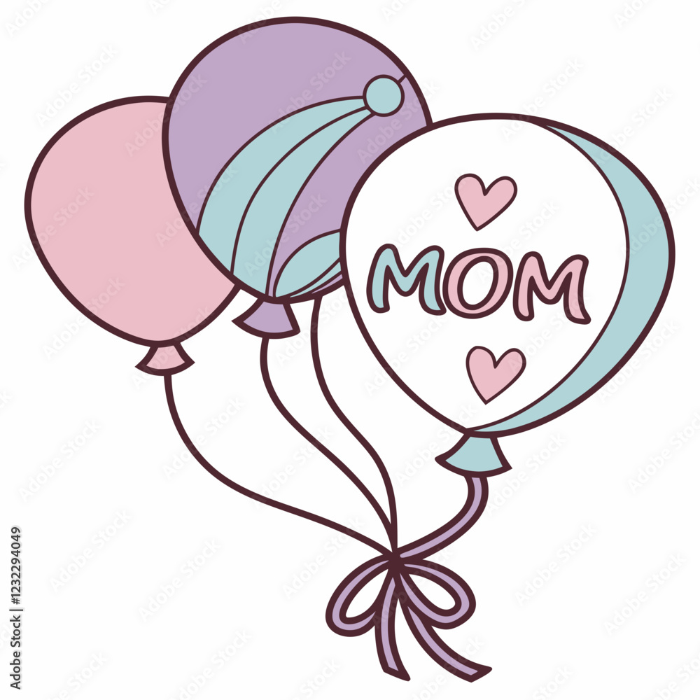 Mothers day Balloons icon Mothers day Balloons icon