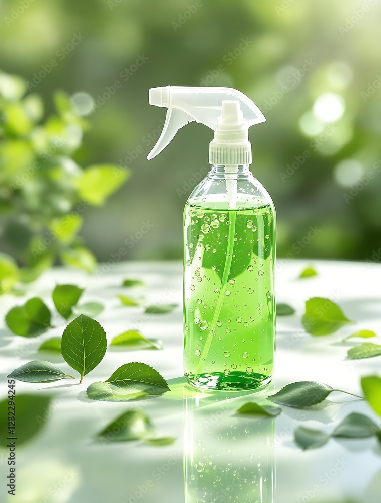 Eco-Friendly Cleaning Solution in Spray Bottle Eco-Friendly Cleaning Solution in Spray Bottle