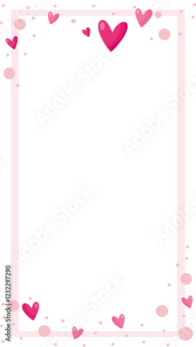 pink hearts frame - vector templates for instagram - Facebook . trendy transparent backgrounds for social media with different sized hearts and dots - frame

Lingua parole chiave: Engli