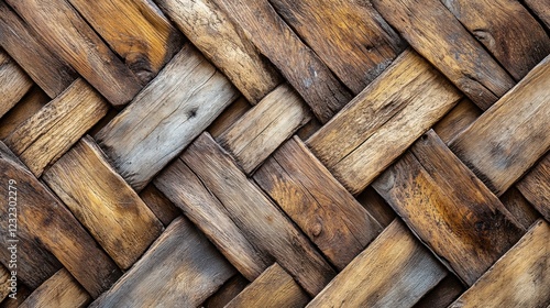 Stunning Herringbone Pattern Crafted from Weathered Driftwood Planks Unique Rustic Texture, Beachwood Background, Coastal Decor Inspiration, Natural Wood Wall Art, Organic Design, Handcrafted Plank photo