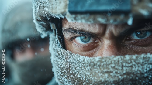 Soldiers brave harsh weather, facing challenges with unwavering determination photo