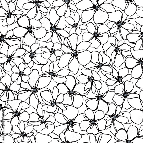 Abstract floral pattern perfect for textile design,