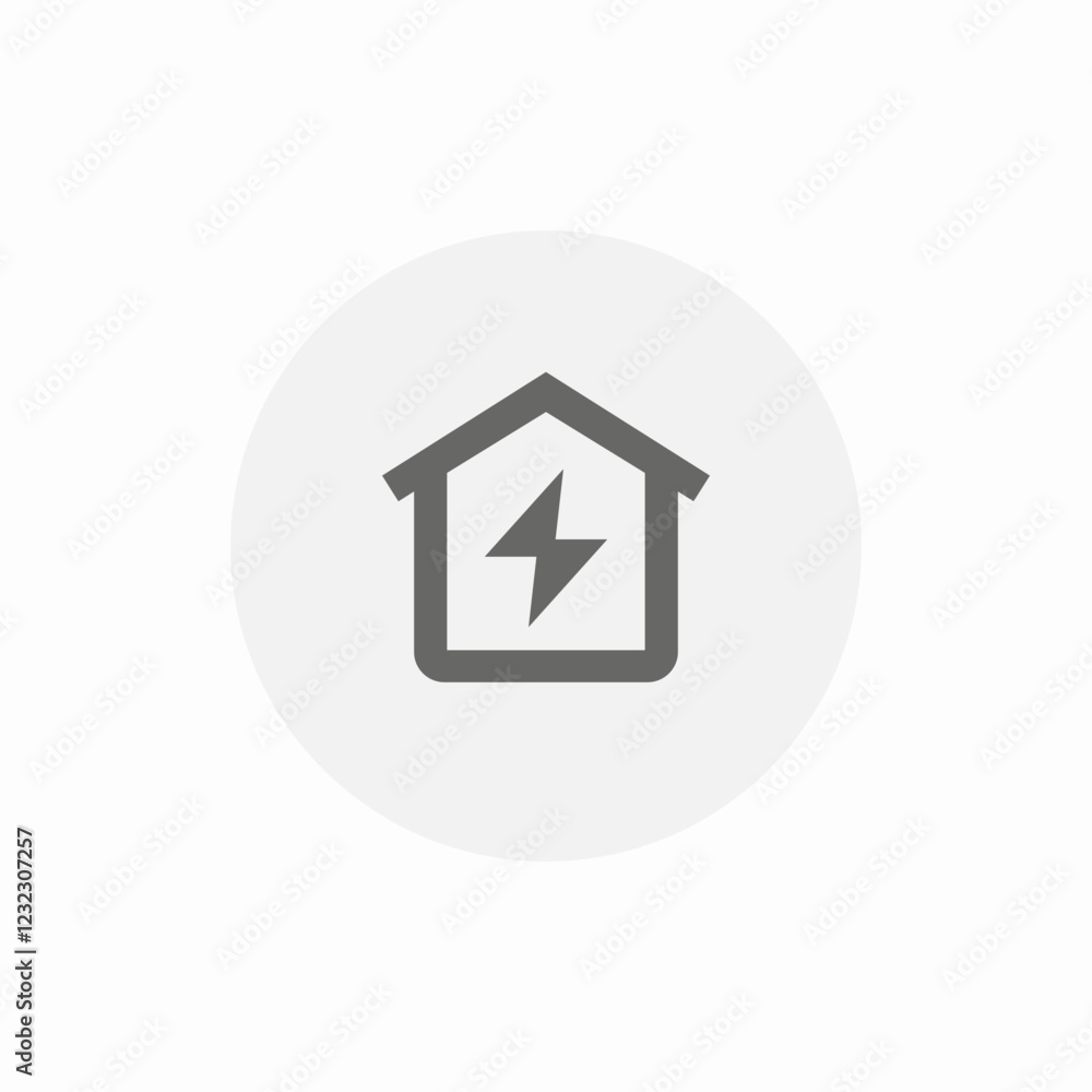 energy house building icon sign vector energy house building icon sign vector