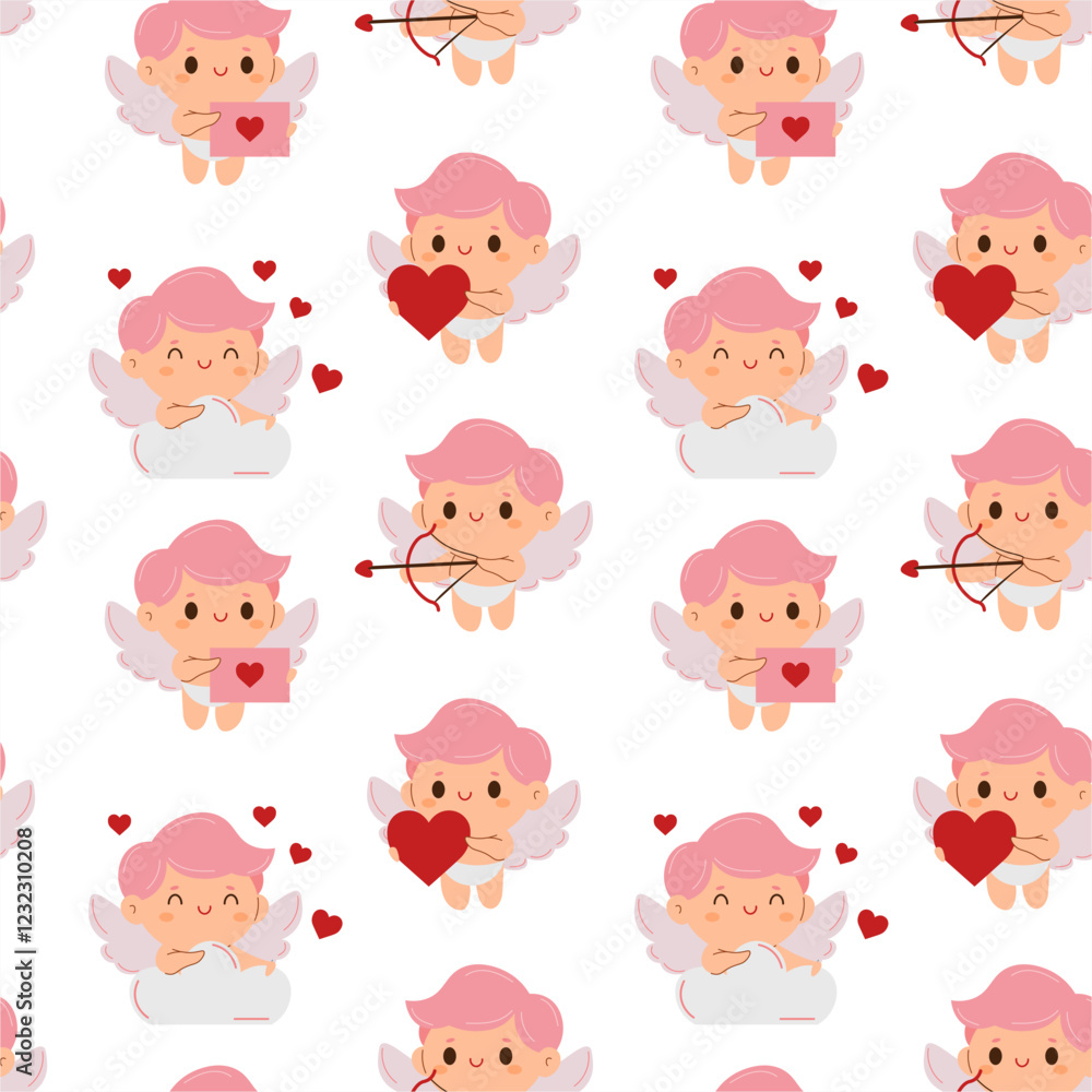Seamless pattern for valentine's day. vector wrapping Seamless pattern for valentine's day. vector wrapping
