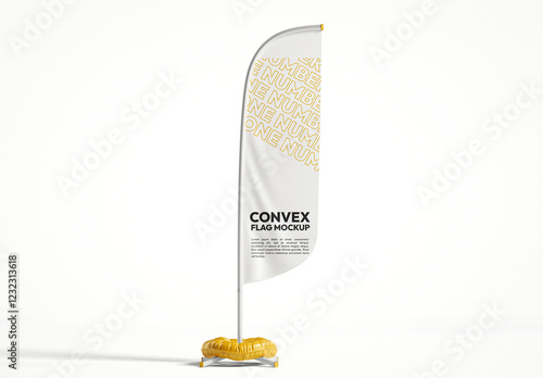 Convex Flag Mockup