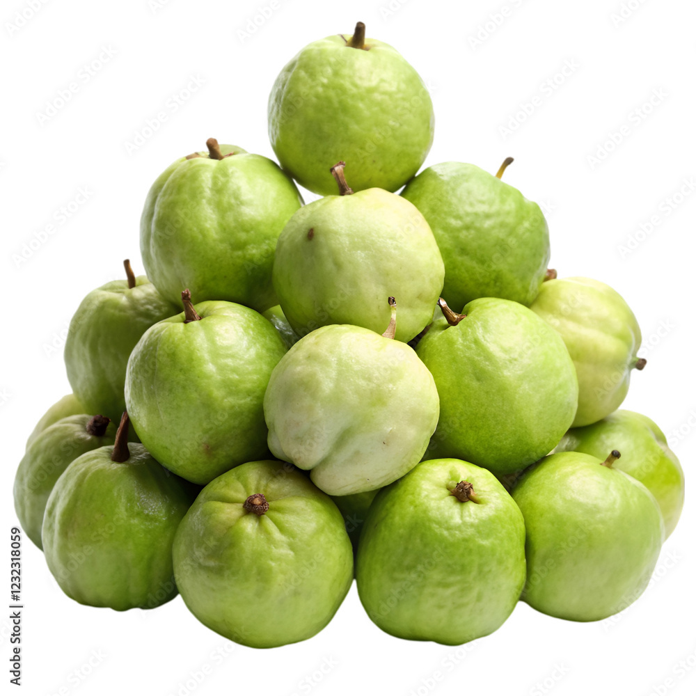Pile of guava isolated on transparent background Pile of guava isolated on transparent background