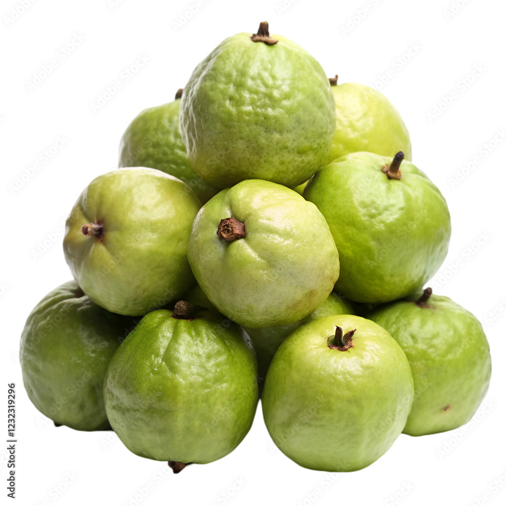 Pile of guava isolated on transparent background Pile of guava isolated on transparent background