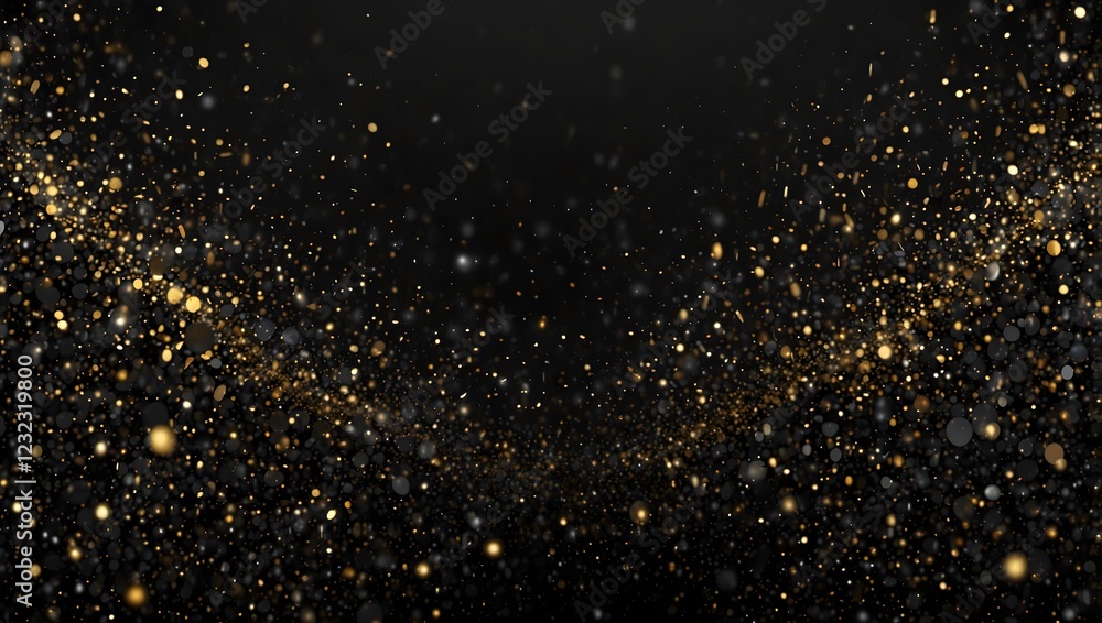 Abstract pattern of sparkling gold dots on a dark background
Abstract pattern of sparkling gold dots on a dark background