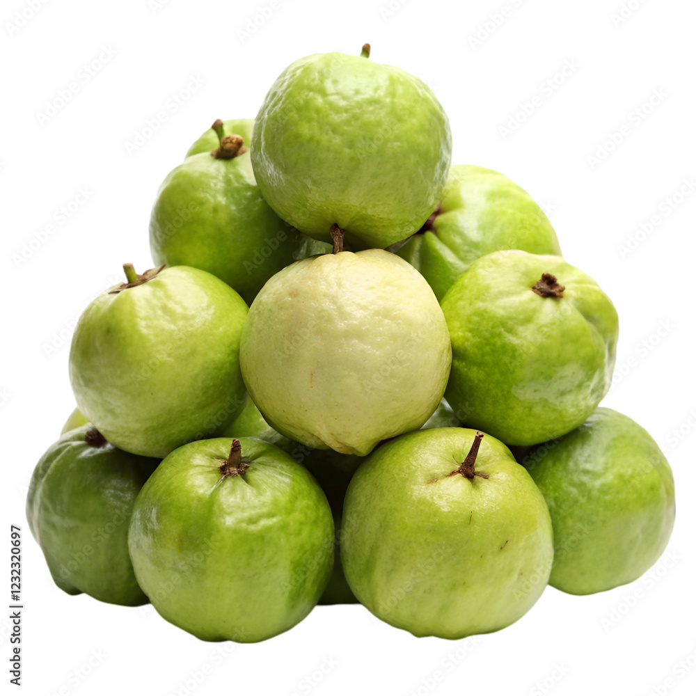 Pile of guava isolated on transparent background Pile of guava isolated on transparent background