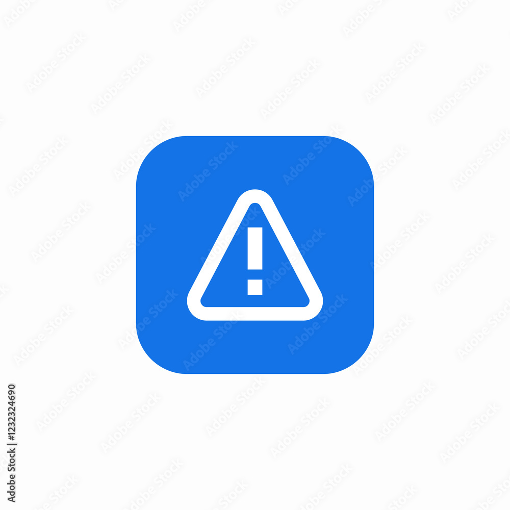 warning application icon sign vector warning application icon sign vector
