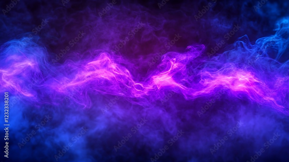 Purple and blue smoky fog with soft flowing texture Purple and blue smoky fog with soft flowing texture