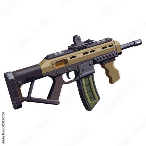 "August Gun Vector Illustration"