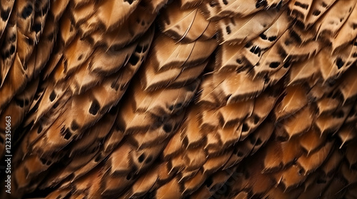 a close up of a bird ' s feathers photo