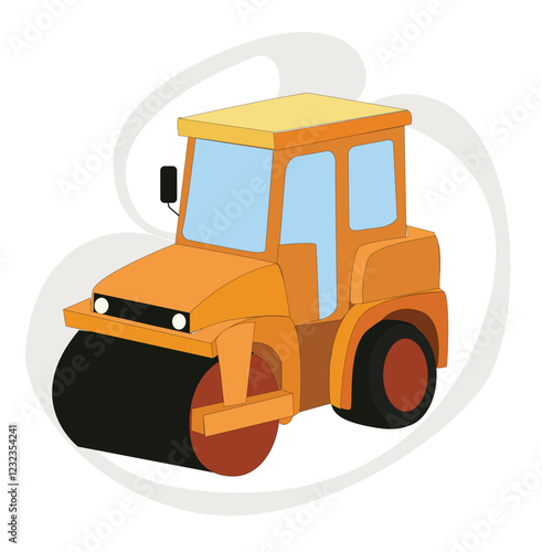 Heavy machinery. Flattening roll design