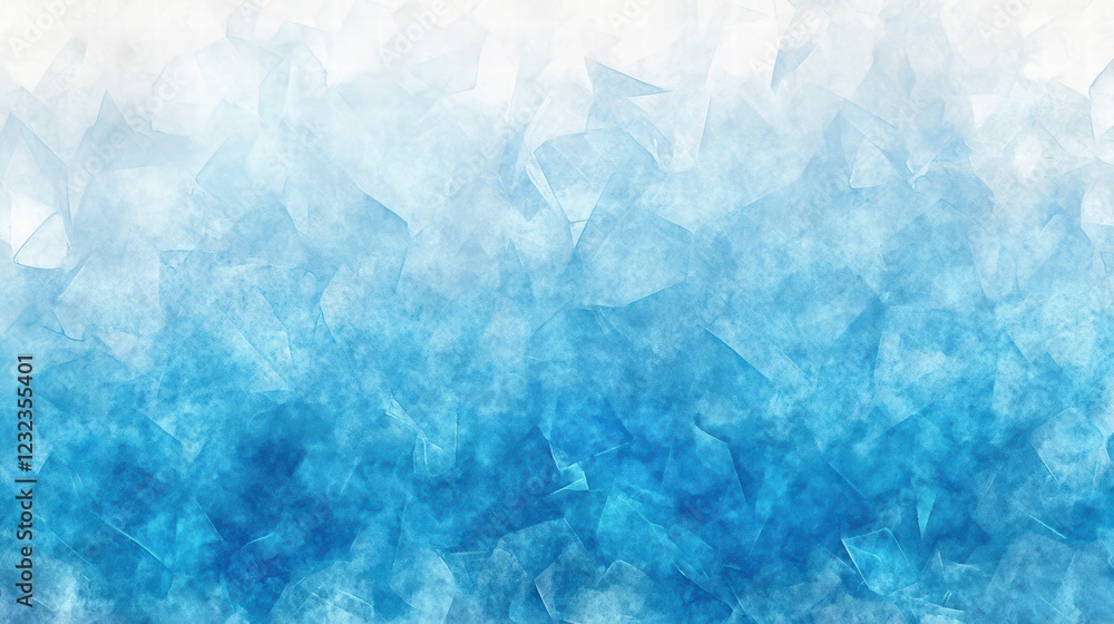 Obraz premium Geometric Blue Ice Texture Background