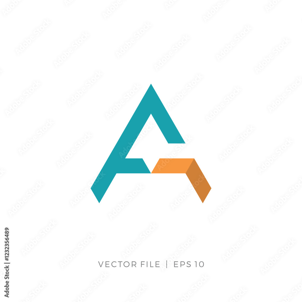initial letter A or FA AF upright arrow logo initial letter A or FA AF upright arrow logo