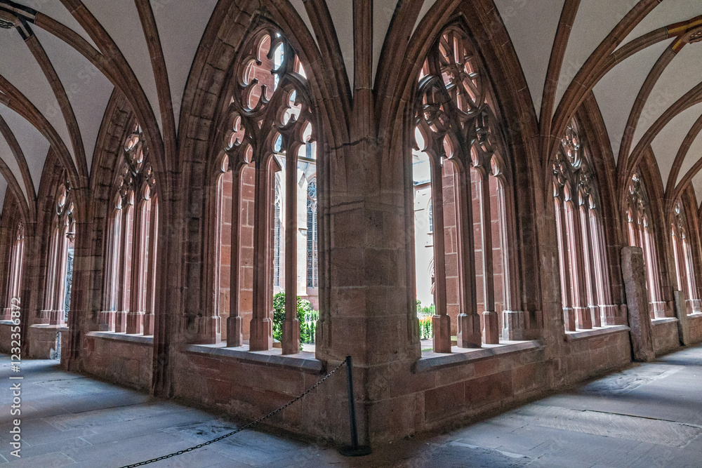 Naklejka premium medieval cloister in Mainz Cathedral
