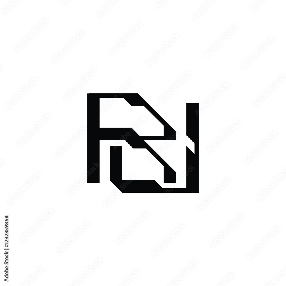 RJ monogram logo design letter text name symbol monochrome logotype alphabet character simple logo RJ monogram logo design letter text name symbol monochrome logotype alphabet character simple logo