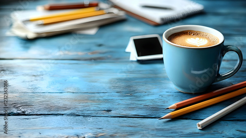 Coffee, Pencils, and Notebo...