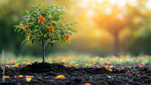 Small Tree Grows in Fertile...