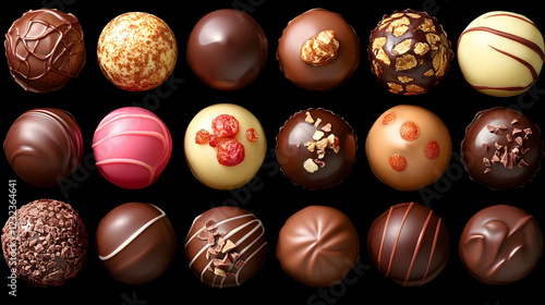 Assorted gourmet chocolate ...