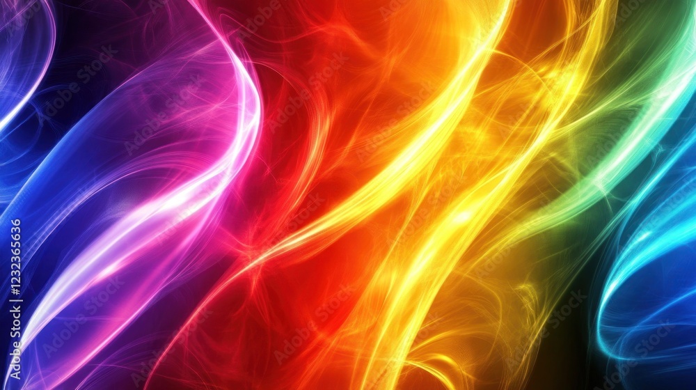 Vibrant Rainbow Abstract Art: A Symphony of Colors Vibrant Rainbow Abstract Art: A Symphony of Colors
